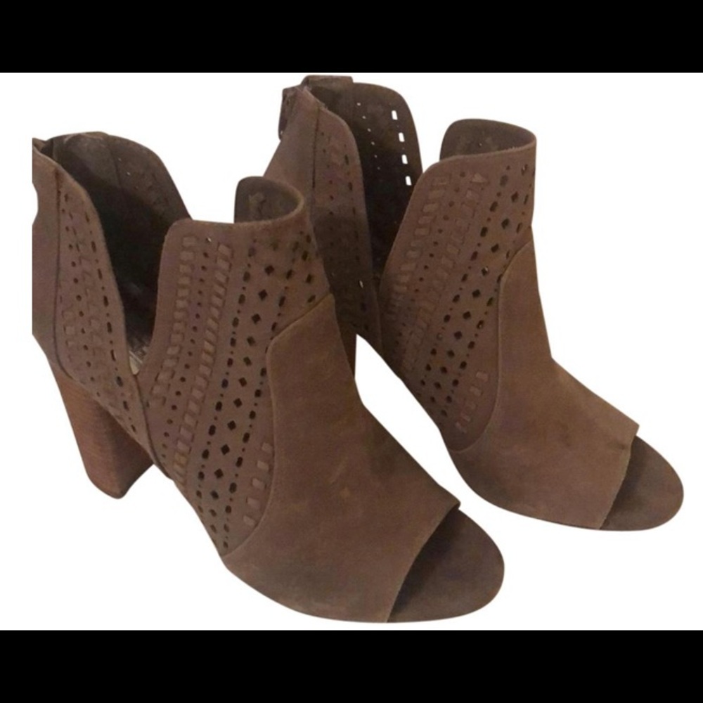 Carlos by Carlos Santana Taupe Chunky Heal Booties